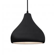 Justice Design Group CER-6563-BKMT-NCKL-BKCD - Medium Droplet 1-Light Pendant