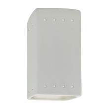 Justice Design Group CER-0925-BIS-LED1-1000 - Small LED Rectangle w/ Perfs - Open Top & Bottom