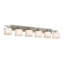 Justice Design Group CLD-8706-55-NCKL-LED6-4200 - Aero 6-Light LED Bath Bar