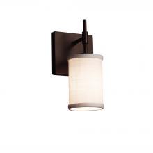 Justice Design Group FAB-8411-10-WHTE-DBRZ - Union 1-Light Wall Sconce (Short)