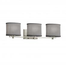 Justice Design Group FAB-8443-30-GRAY-NCKL - Era 3-Light Bath Bar