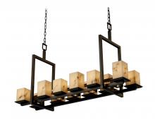 Justice Design Group FAL-8620-15-DBRZ - Montana 12-Up & 5-Downlight Bridge Chandelier (Short)