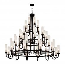 Justice Design Group FSN-4346-CLFR-DBRZ - Anchor 60" 3-Tier Chandelier