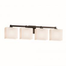 Justice Design Group FSN-8434-55-OPAL-DBRZ-LED4-2800 - Regency 4-Light LED Bath Bar