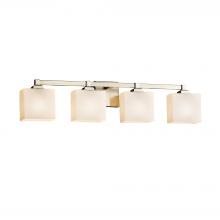 Justice Design Group FSN-8434-55-OPAL-NCKL-LED4-2800 - Regency 4-Light LED Bath Bar