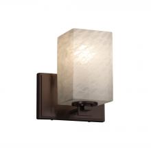 Justice Design Group FSN-8441-15-WEVE-DBRZ - Era 1-Light Wall Sconce