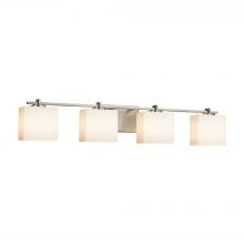 Justice Design Group FSN-8444-55-OPAL-NCKL - Era 4-Light Bath Bar