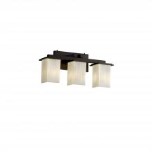 Justice Design Group FSN-8673-15-RBON-DBRZ - Montana 3-Light Bath Bar