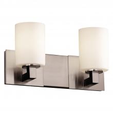 Justice Design Group FSN-8922-10-OPAL-NCKL - Modular 2-Light Bath Bar