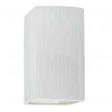 Justice Design Group CER-0955-WHT-LED2-2000 - Large LED Rectangle - Open Top & Bottom