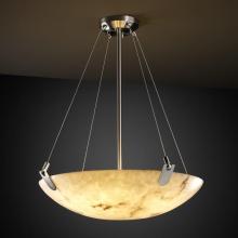 Justice Design Group FAL-9621-35-NCKL-LED3-3000 - 18" LED Pendant Bowl w/ U-Clips