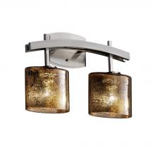 Justice Design Group FSN-8592-15-MROR-MBLK - Archway 2-Light Bath Bar