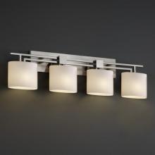 Justice Design Group FSN-8704-15-OPAL-DBRZ - Aero 4-Light Bath Bar