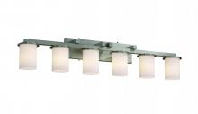 Justice Design Group FSN-8786-10-WEVE-MBLK - Dakota 6-Light Bath Bar