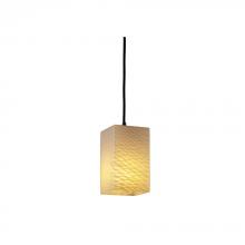 Justice Design Group FSN-8816-15-WEVE-MBLK-RIGID - Small 1-Light Pendant