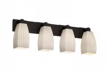 Justice Design Group FSN-8924-30-RBON-DBRZ - Modular 4-Light Bath Bar