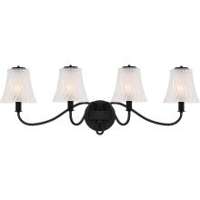 Quoizel MCK8631MBK - McKinney 4-Light Matte Black Bath Light