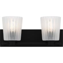 Quoizel RAY8616MBK - Gray 2-Light Matte Black Bath Light