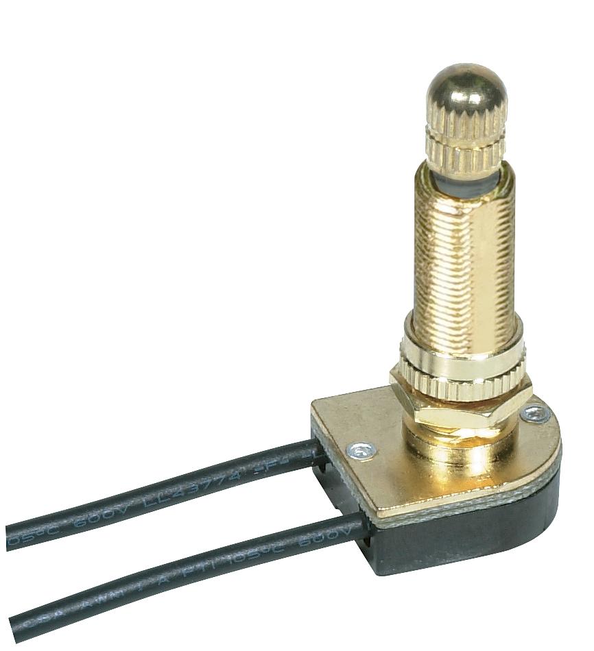 On-Off Metal Rotary Switch; 1-1/8&#34; Metal Bushing; Single Circuit; 6A-125V, 3A-250V Rating;