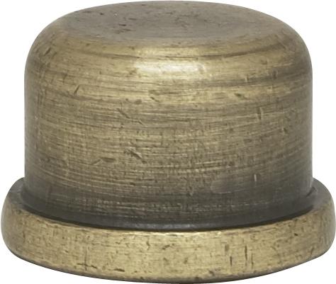 1/2&#34; Finial; Zinc Die Cast 1/4-27; Antique Brass Finish