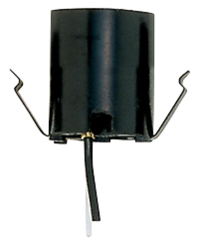 Snap-In Socket For 3-1/4&#34;- 4&#34; Holders; 12&#34; AWM B/W Leads 125C; 1-1/2&#34; Height;