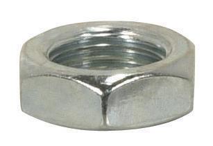 Steel Locknut; 1/8 IP; 9/16&#34; Hexagon; 3/16&#34; Thick; Zinc Plated Finish