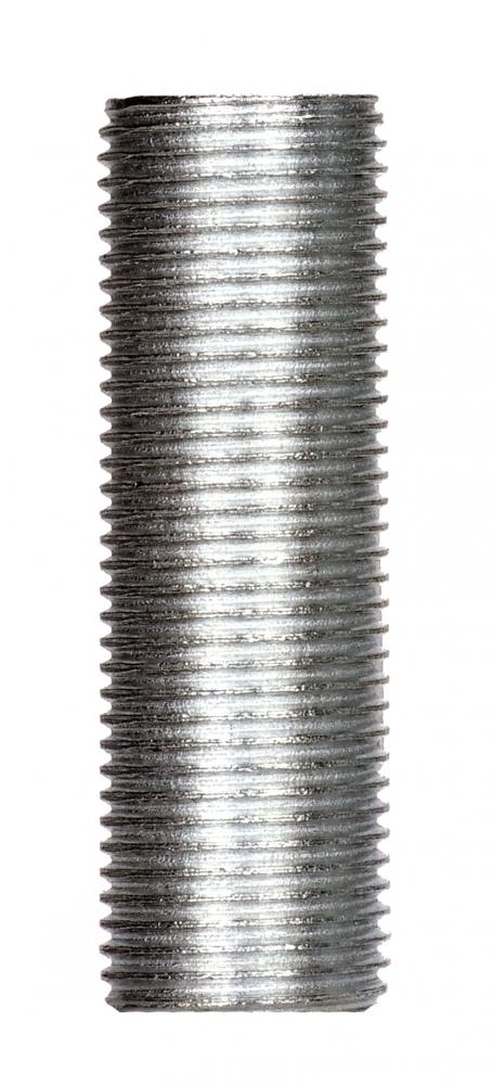 3/8 IP Steel Nipple; Zinc Plated; 2&#34; Length; 5/8&#34; Wide