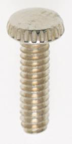 Steel Knurled Head Thumb Screw; 6/32; 1/2&#34; Length; Nickel Plated Finish