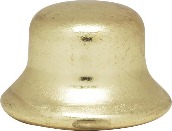 Steel Finial; 1/4-27; 1/2&#34;; Brass Plated