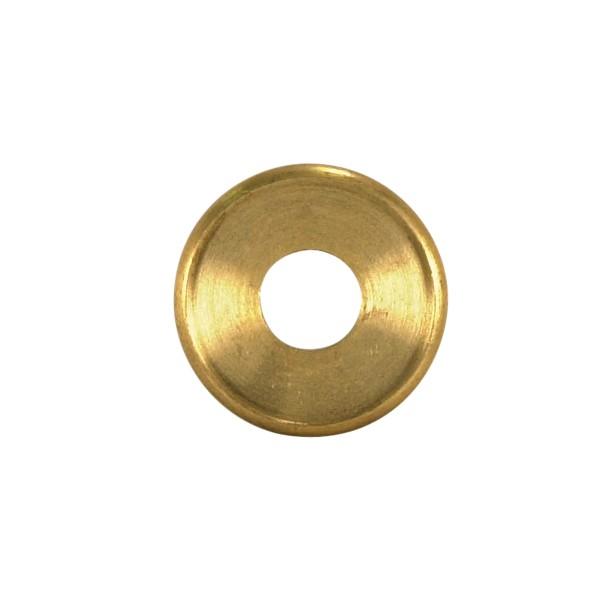 Turned Brass Check Ring; 1/8 IP Slip; Unfinished; 7/8&#34; Diameter