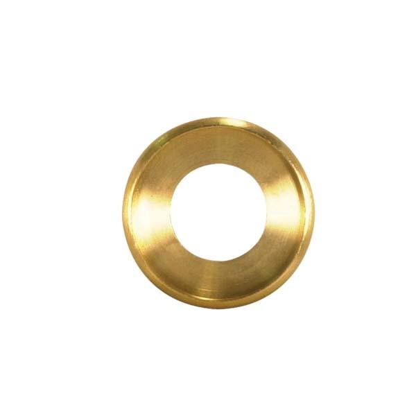 Turned Brass Check Ring; 1/4 IP Slip; Unfinished; 5/8&#34; Diameter