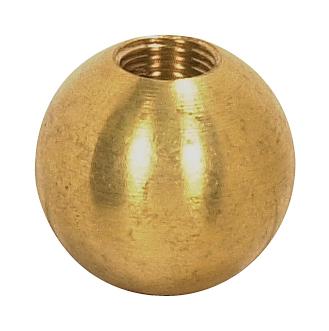 Brass Ball; 1&#34; Diameter; 1/8 IP Tap; Unfinished