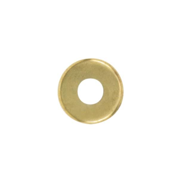 Steel Check Ring; Straight Edge; 1/8 IP Slip; Brass Plated Finish; 3-1/4&#34; Diameter