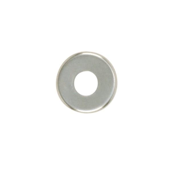 Steel Check Ring; Curled Edge; 1/8 IP Slip; Nickel Plated Finish; 1-3/4&#34; Diameter