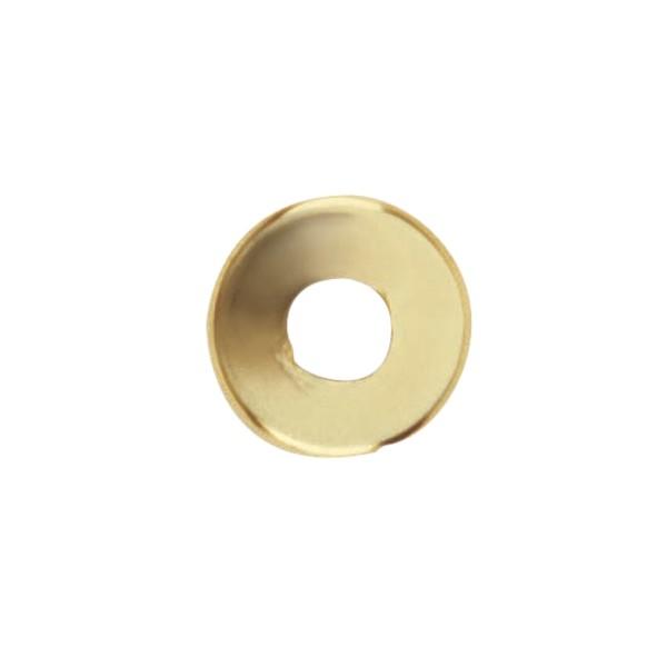 Steel Check Ring; Curled Edge; 1/8 IP Slip; Vacuum Brass Finish; 1&#34; Diameter