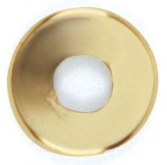 Steel Check Ring; Curled Edge; 1/8 IP Slip; Vacuum Brass Finish; 1-1/4&#34; Diameter