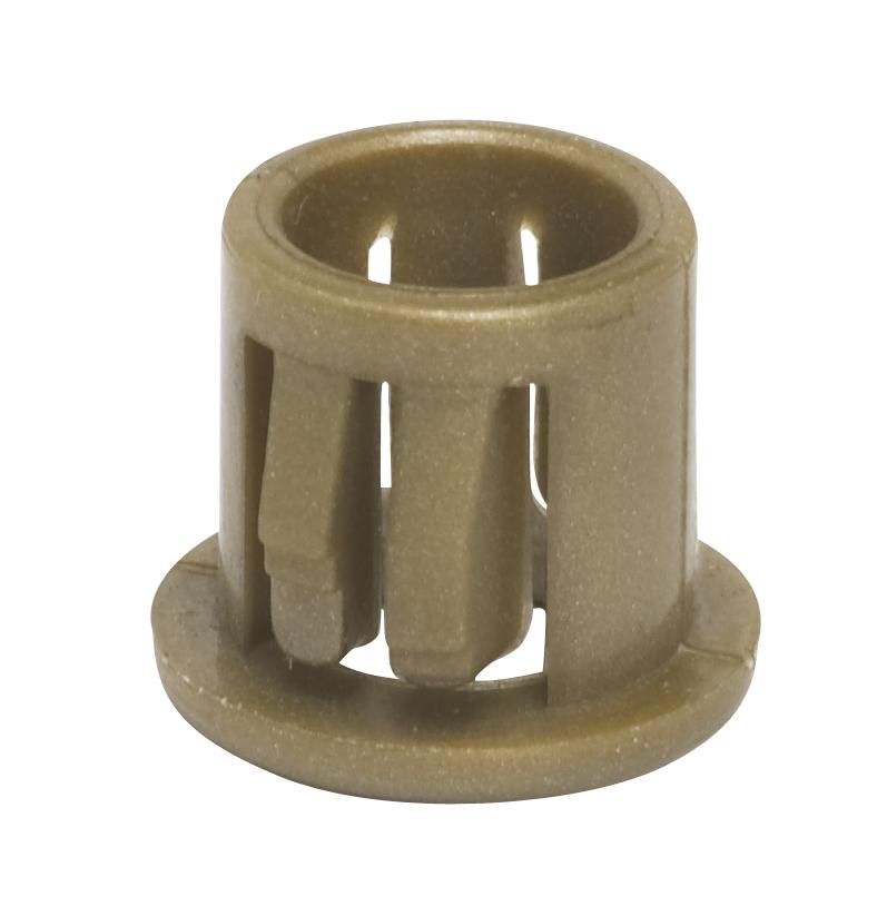 Nylon Snap-In Bushing; For 3/8&#34; Hole; Gold Finish