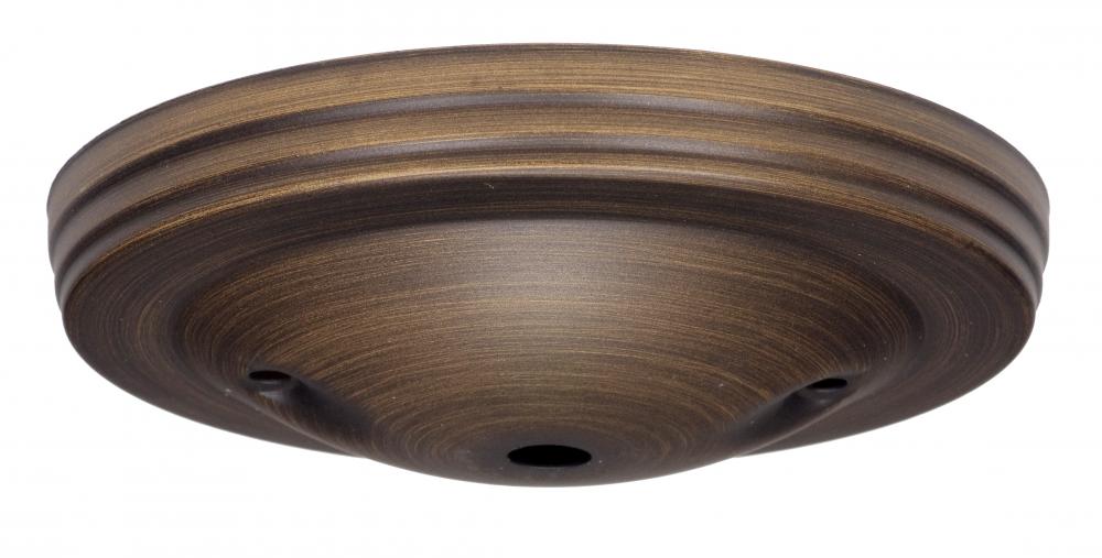 Smooth Canopy Kit And Matching Hardware; Dark Antique Brass Finish; 5&#34; Diameter; 7/16&#34;