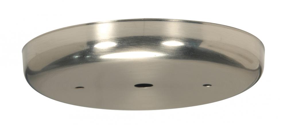 Contemporary Canopy; Canopy Only; Brushed Nickel Finish; 5-1/4&#34; Diameter; 7/16&#34; Center Hole;