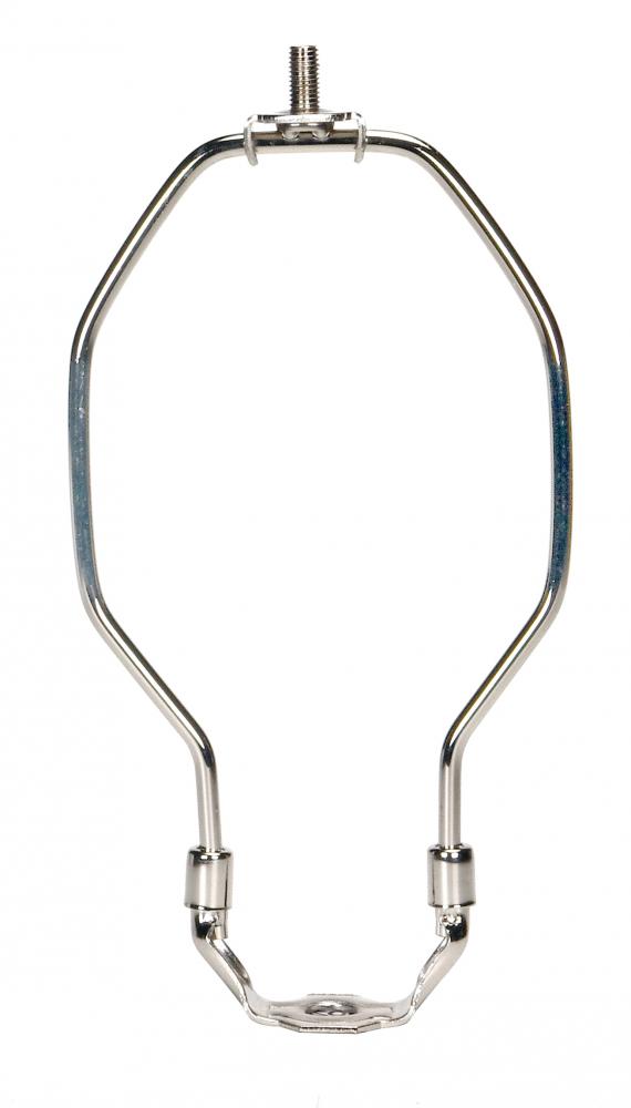 Light Duty Harp; Polished Nickel Finish; 7&#34; Height; 1/8 IP Saddle; 1/4-27 Thread; 125 Carton