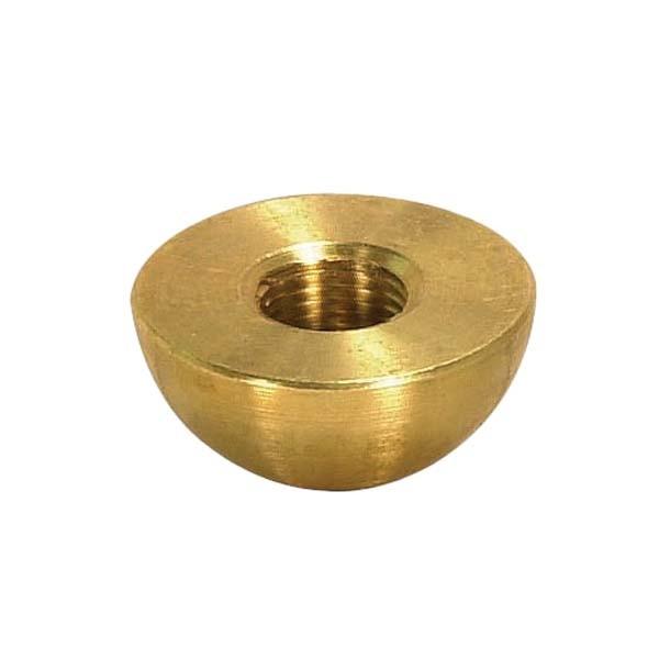 Brass Half Ball; Unfinished; 8/2 Tap; 1/2&#34; Diameter