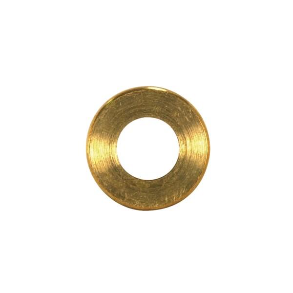 Turned Brass Check Ring; 1/4 IP Slip; Burnished And Lacquered; 7/8&#34; Diameter