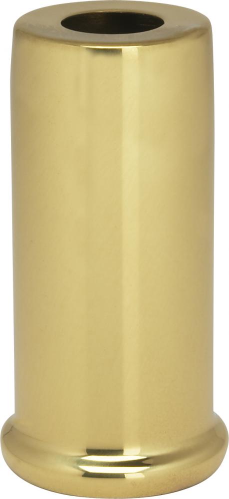 Solid Brass Spacer; 7/16&#34; Hole; 2&#34; Height; 7/8&#34; Diameter; 1&#34; Base Diameter; Polished