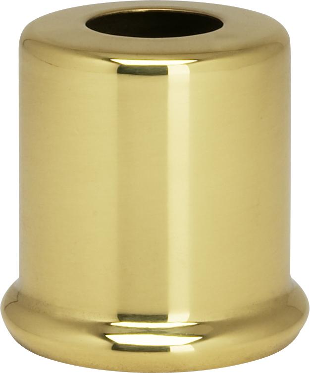 Solid Brass Spacer; 7/16&#34; Hole; 1&#34; Height; 7/8&#34; Diameter; 1&#34; Base Diameter; Polished