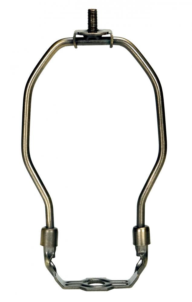 Heavy Duty Harp; Antique Brass Finish; 7&#34; Height; 1/8 IP Saddle; 1/4-27 Thread; 125 Carton