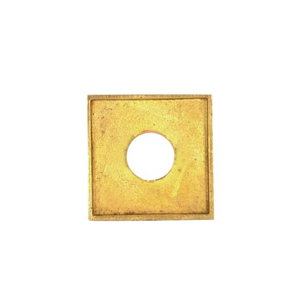 Solid Brass Square Check Ring; 1/8 IP Slip; 3/4&#34;; Polished Finish