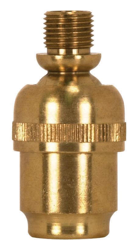 Solid Brass Heavy Duty Swivel; 1/8 M x 1/8 F; 1-3/4&#34; Height; Unfinished