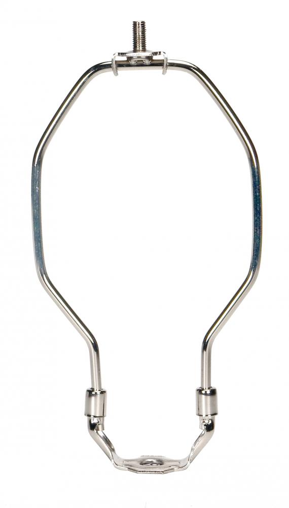 Light Duty Harp; Polished Nickel Finish; 6&#34; Height; 1/8 IP Saddle; 1/4-27 Thread; 125 Carton