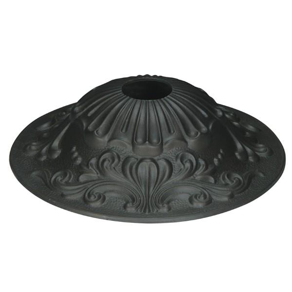 Cast Brass Canopy; Bronze Finish; 5-1/2&#34; Diameter; 1-1/16&#34; Center Hole; 1-1/2&#34; Height