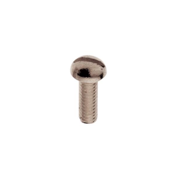 Steel Round Head Slotted Machine Screws; 8/32; 1/2&#34; Length; Nickel Plated Finish